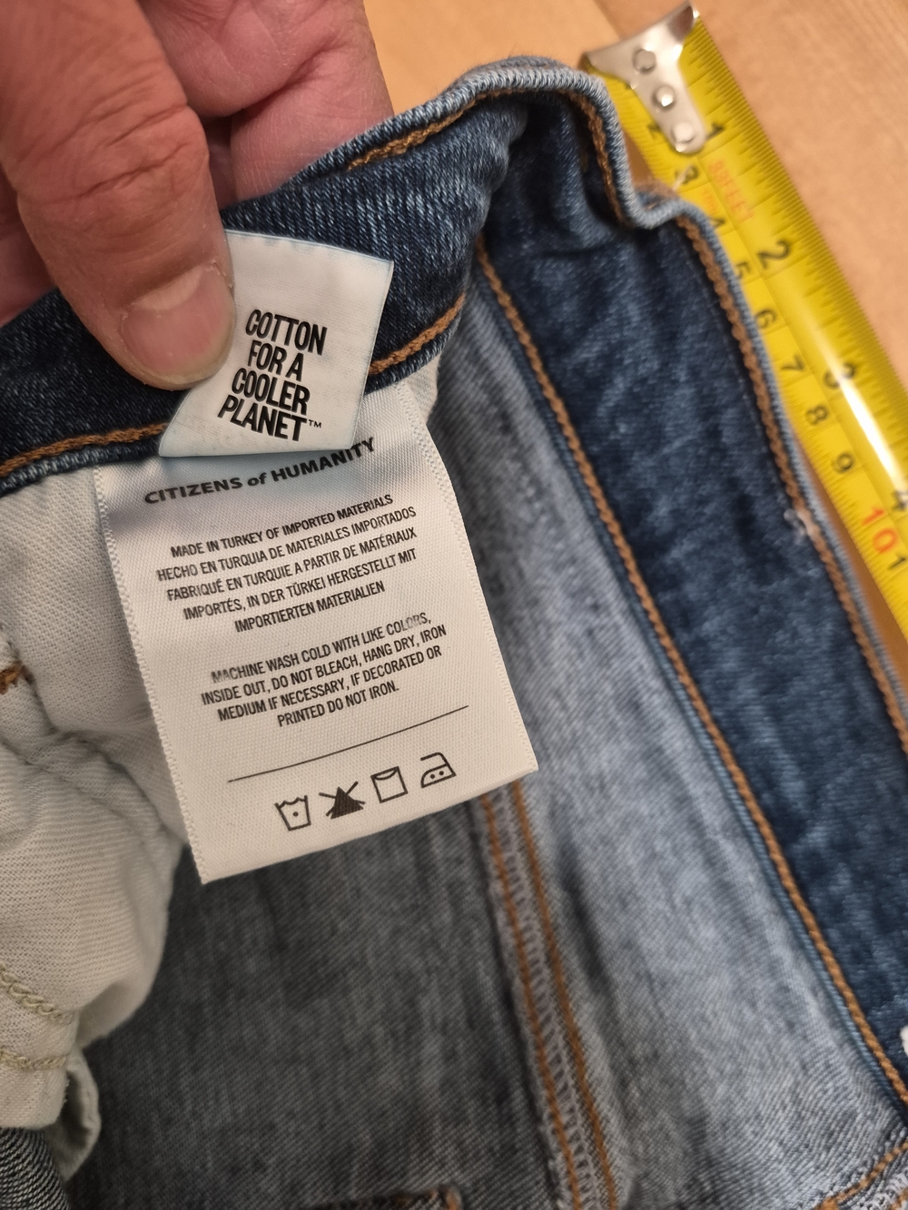 Citizens Of Humanity Wide Leg Ankle Jeans in Dark Blue Wash - Picture 3 of 14